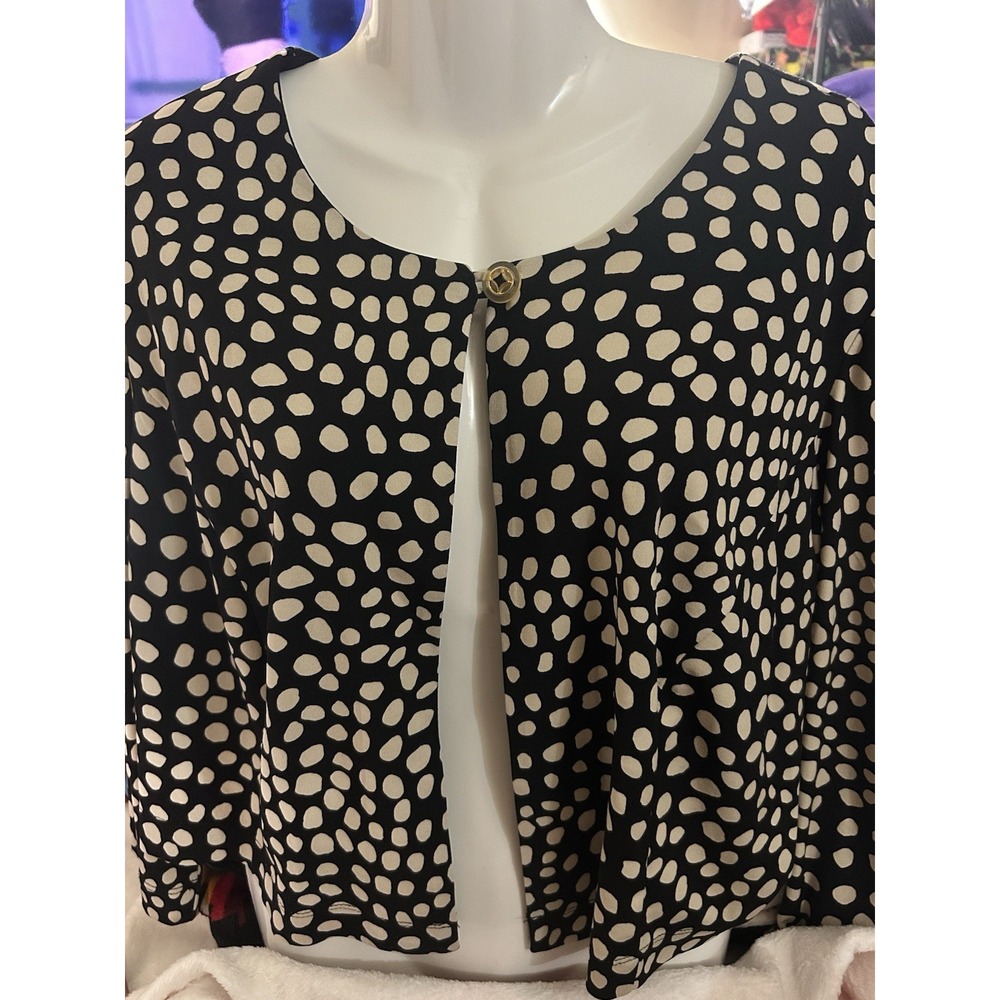 Simply Emma Black Dot Cardigan New 22W